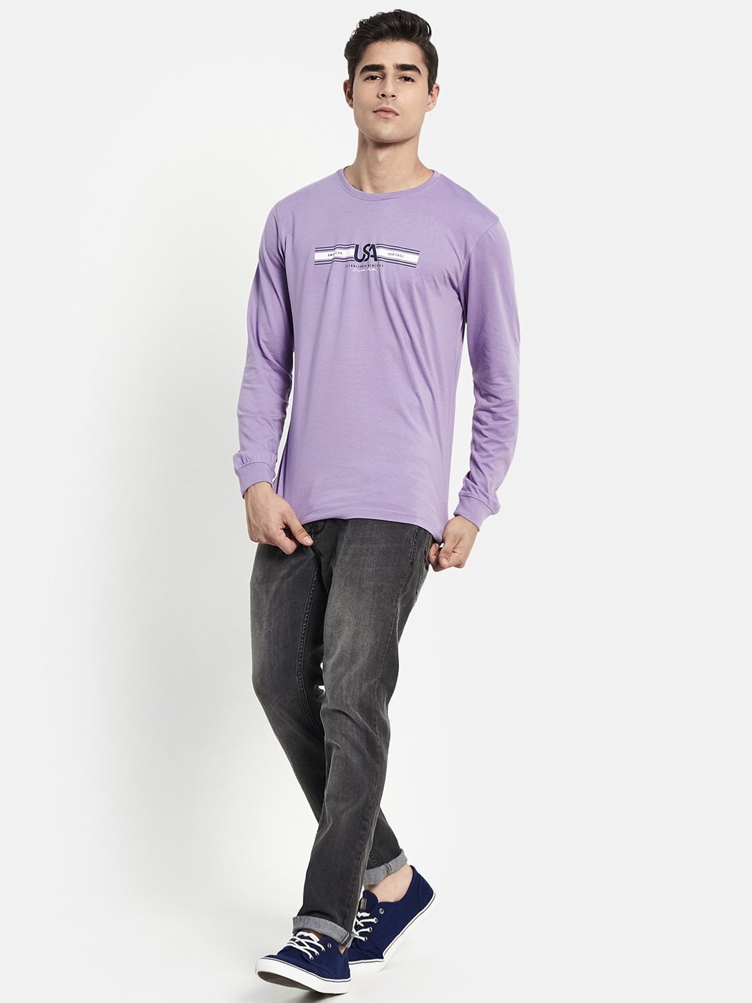 METTLE Light Purple Crew T-Shirt