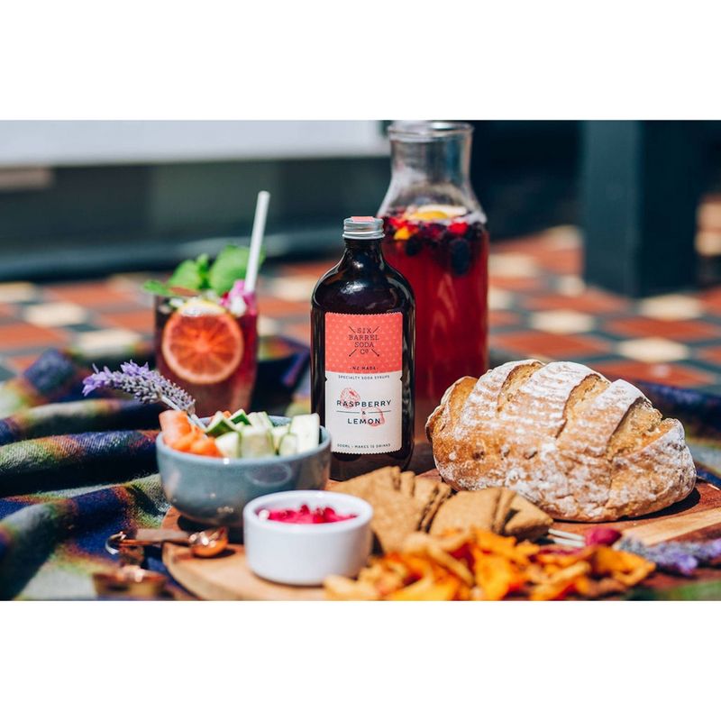 Six Barrel Soda Co. Raspberry & Lemon Soda Syrup - 16.9fl oz