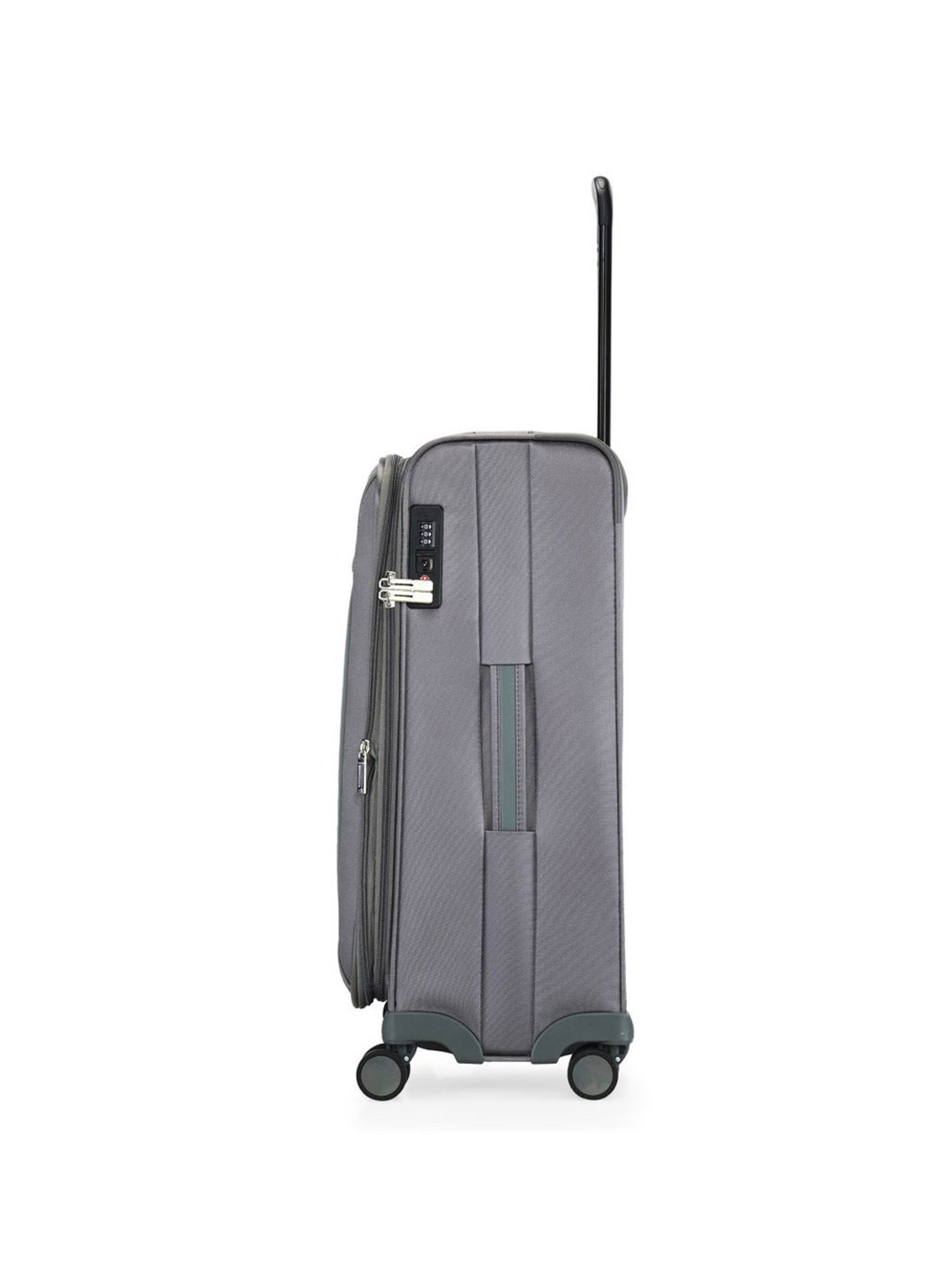 Calvin Klein Escape Charcoal Solid Soft Medium Trolley Bag - 69 Cms