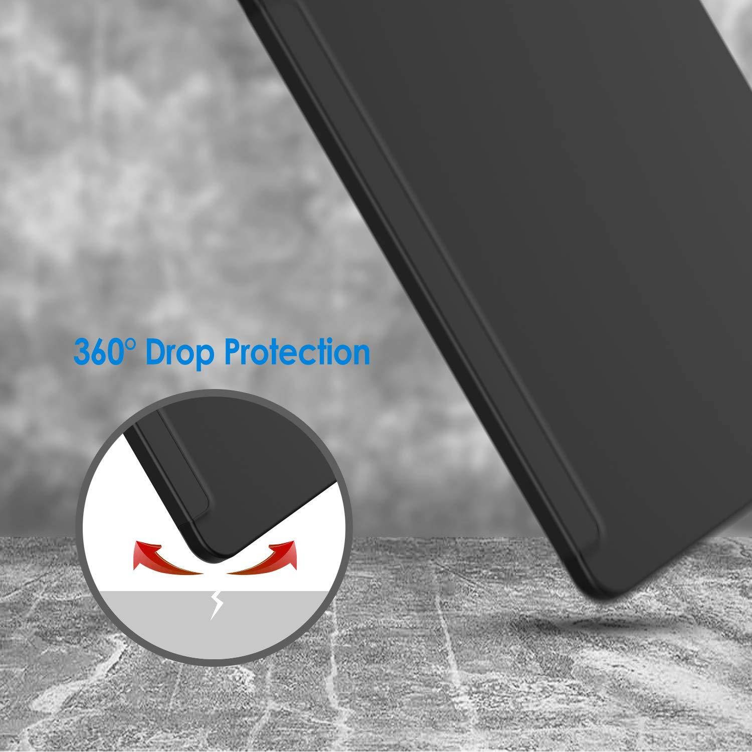 JETech Case for iPad Pro 12.9-Inch (3rd Generation 2018 Model, Edge to Edge Liquid Retina Display), Compatible with Apple Pencil, Cover Auto Wake/Sleep, Black