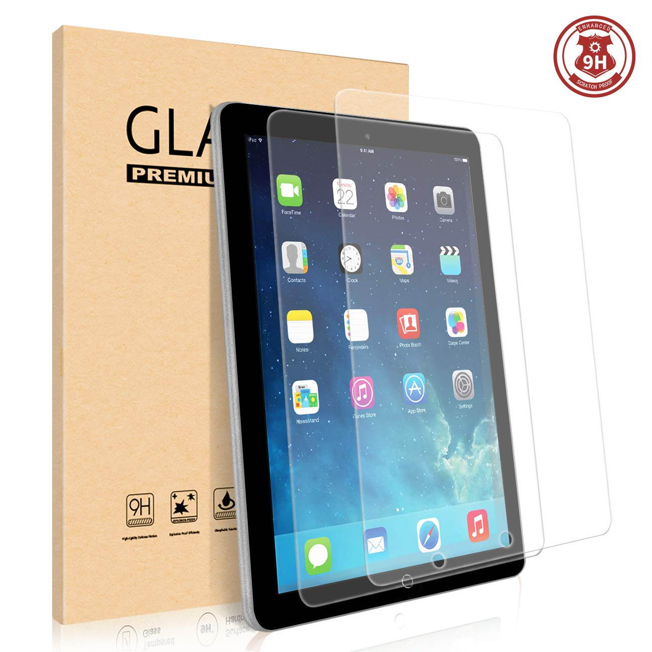 Werleo Tempered Glass Screen Protector for iPad Mini 1 2 3 (Not Mini 4) Ultra Thin Tempered Glass Film For iPad Mini 1 iPad Mini 2 iPad Mini 3
