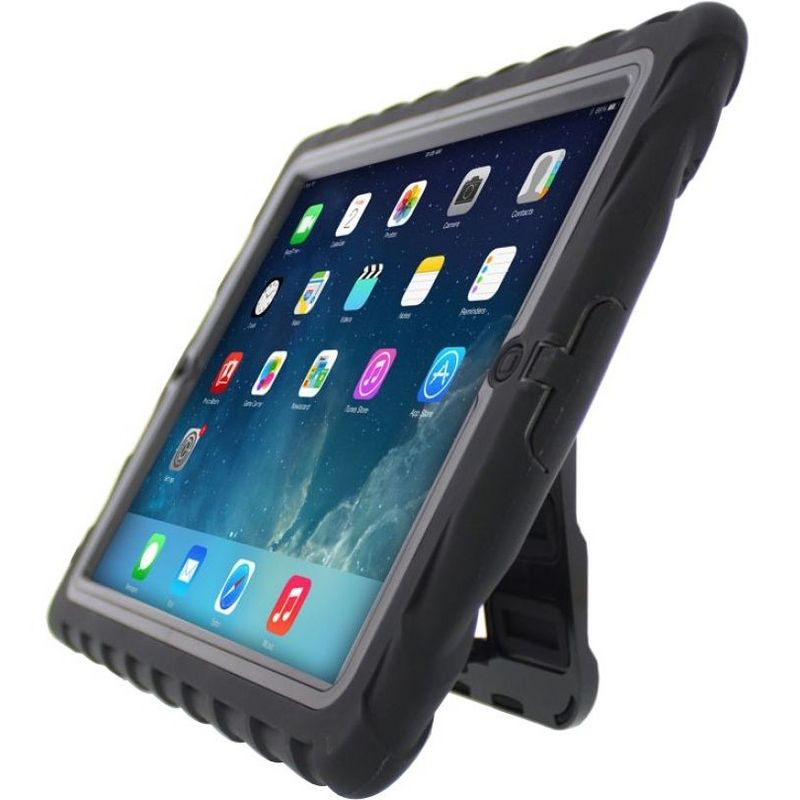 Gumdrop Hideaway Case for iPad 2, 3, 4 - For Apple iPad Tablet - Black - Silicone, Rubber, Polycarbonate