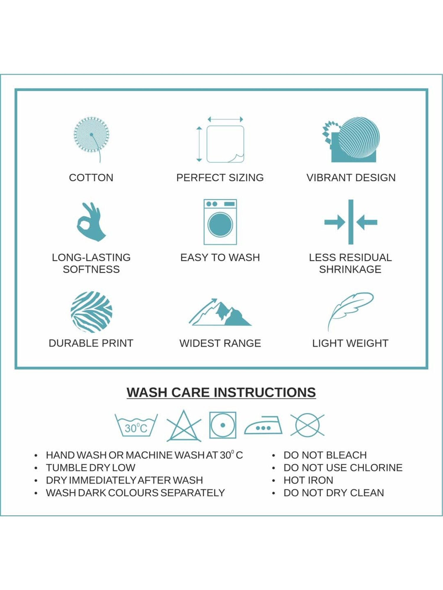 Bella Casa Stella Collection Brown Cotton 180 TC King Size Bedsheet with 2 Pillow Covers