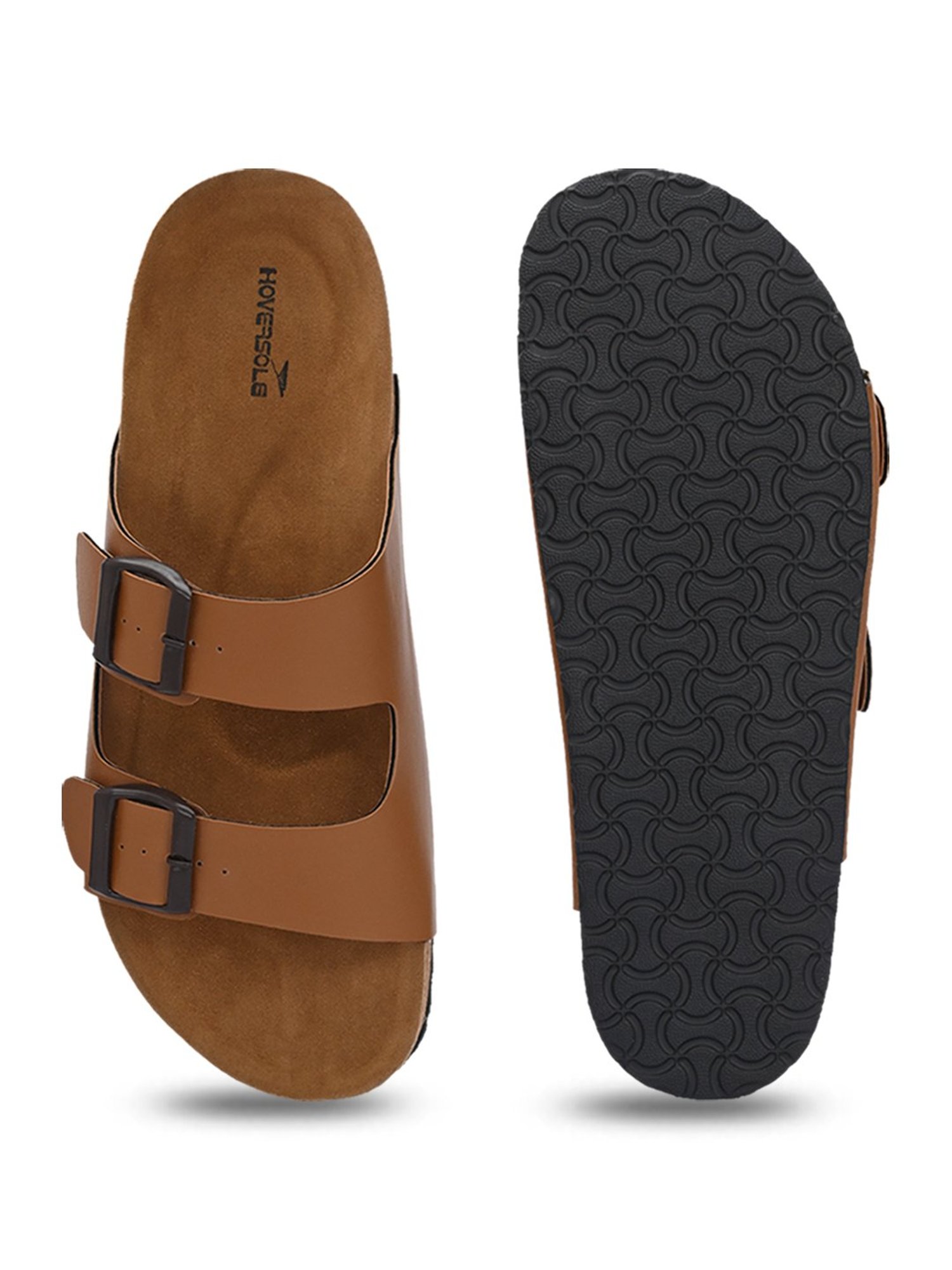 Hoversole Men's Tan Cork Casual Sandals