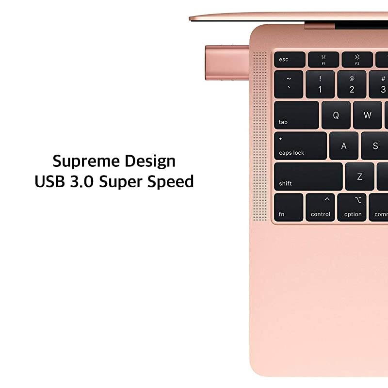 USB C to USB Adapter 2 Pack Thunderbolt 3 to USB 30 Adapter Compatible with MacBook Pro 2019 and Before MacBook Air 20192018 Dell XPS and More Type C Devices Rose Gold