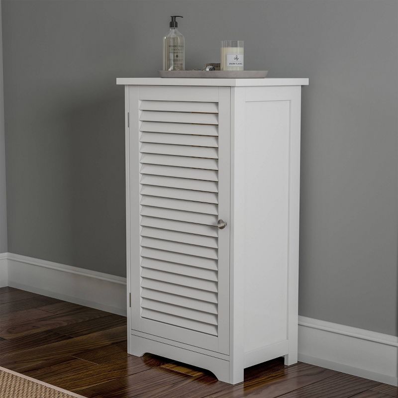 Freestanding Bathroom Linen Cabinet White - Hastings Home