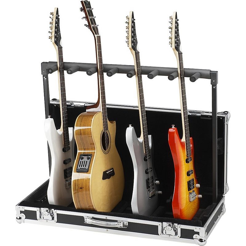 Road Runner 7 Guitar Stand Flightcase Black