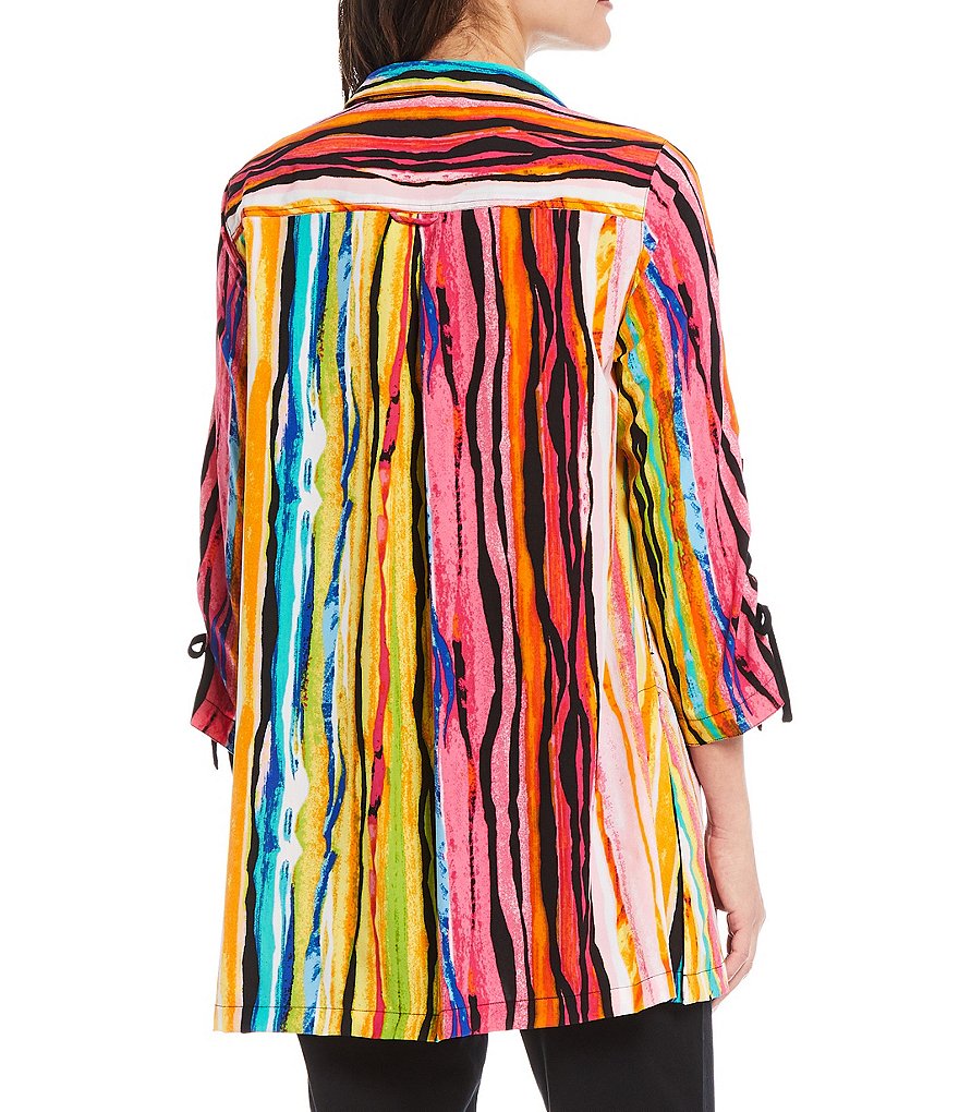 Calessa Floral Embroidered Round Neck Short Sleeve Tunic