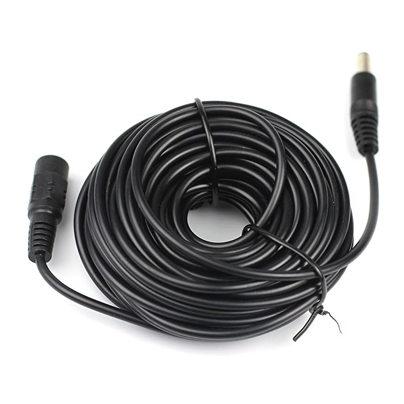 CCTV 10m30ft 21x55mm Dc 12v Power Extension Cable for CCTV Security Cameras IP Camera Dvr Standalone