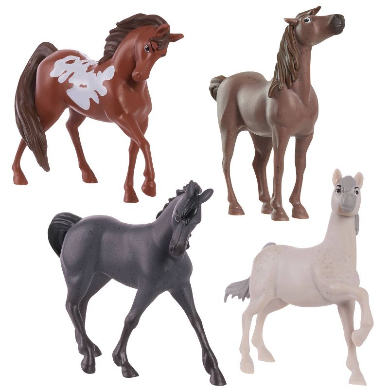 Spirit Riding Free Spirit's Herd Horse Figure 4pk