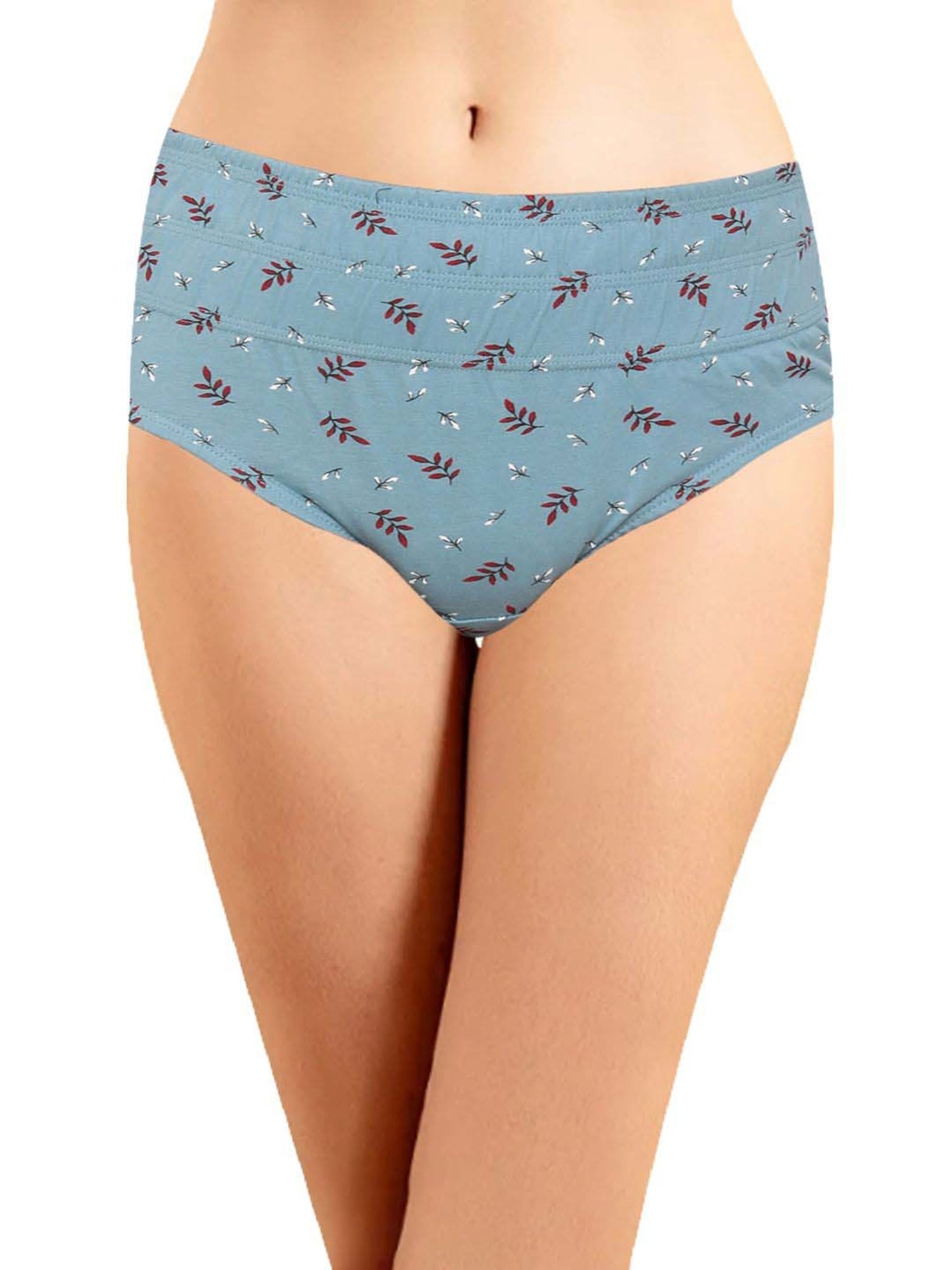 IN CARE Pink & Blue Cotton Printed Hipster Panties - Pack Of 3