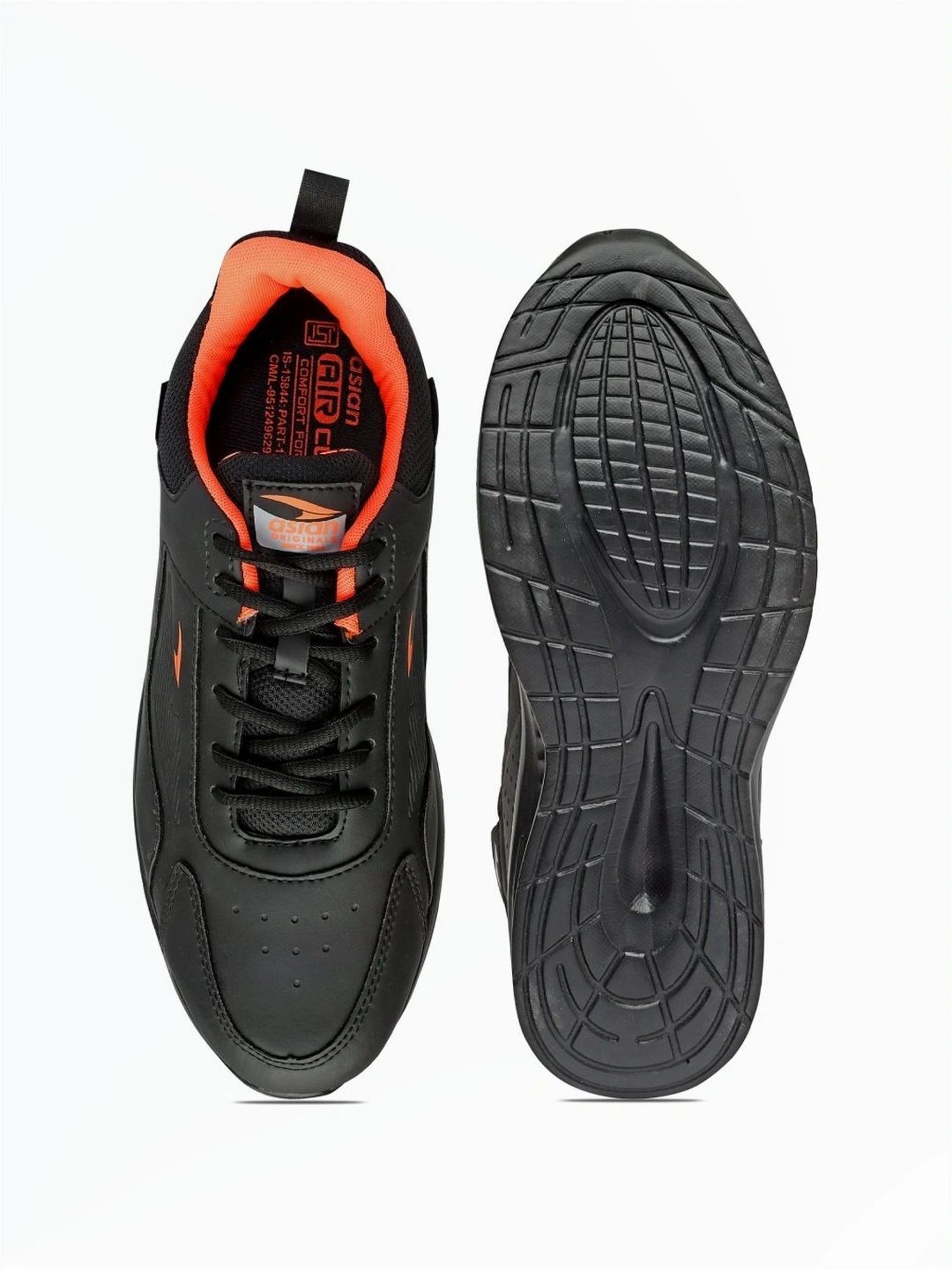 Asian Men's Black Casual Sneakers