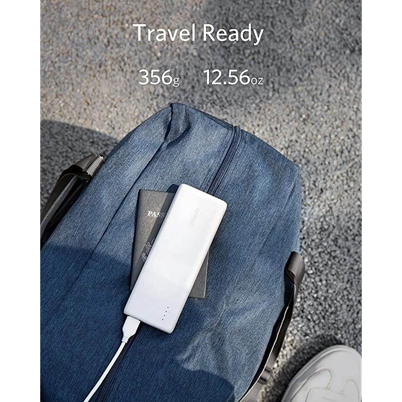 Portable Charger PowerCore 20100mAh Ultra High Capacity Power Bank with 48A Output External Battery Pack for iPhone iPad Samsung Galaxy More White