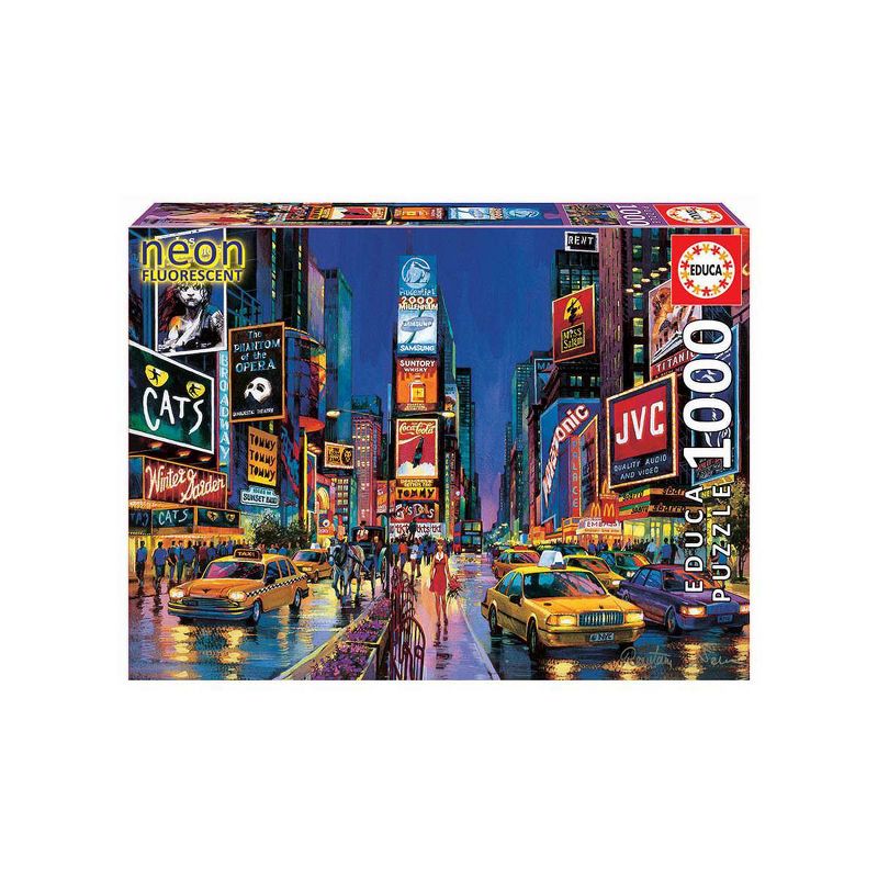Educa Neon Times Square Jigsaw Puzzle - 1000pc