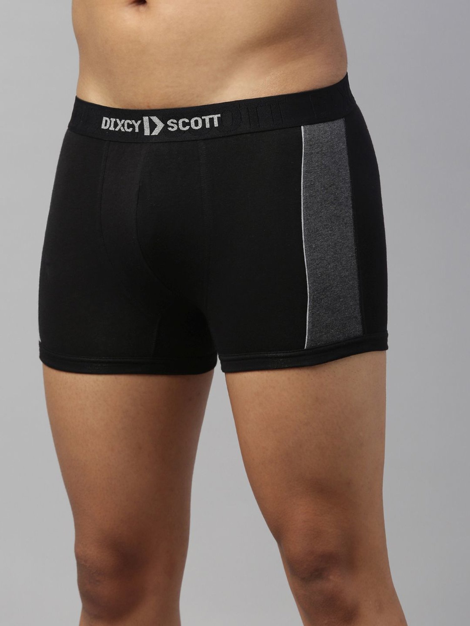 DIXCY SCOTT MAXIMUS Black & Barbados Cherry Regular Fit Trunks - Pack Of 2