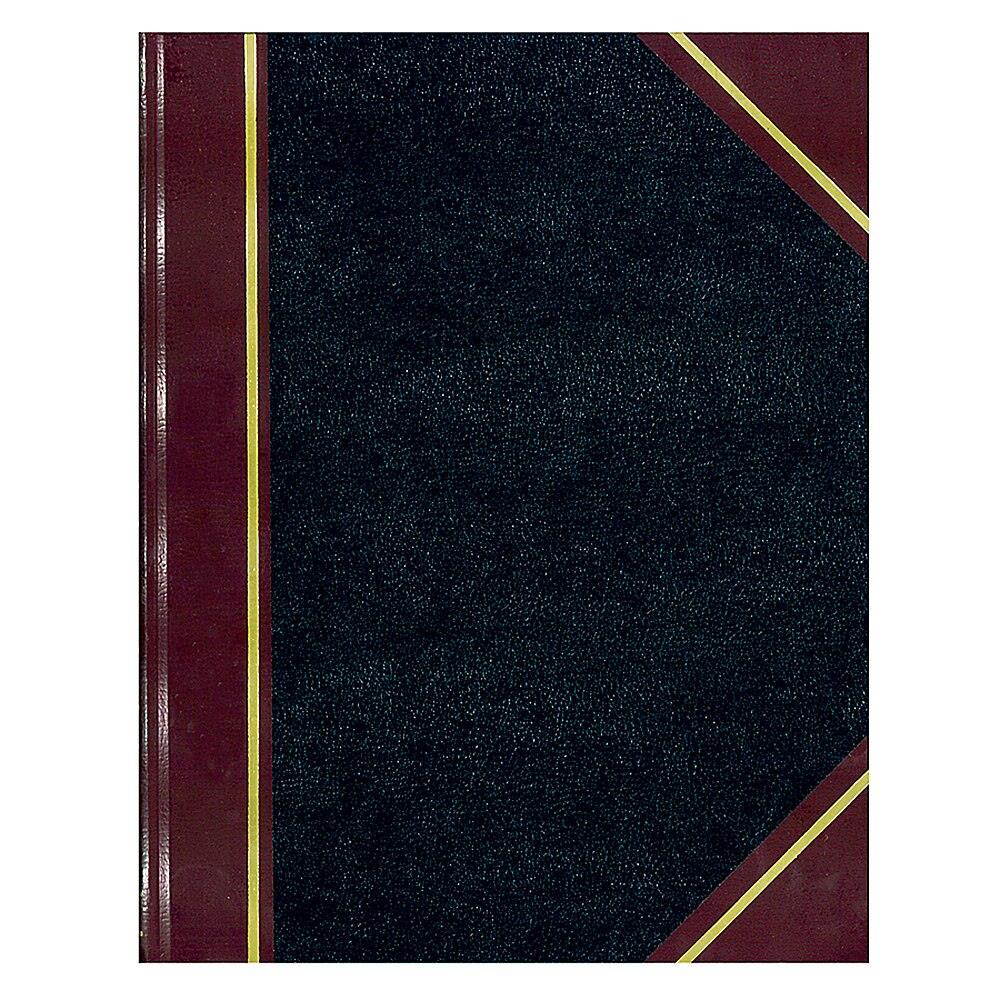 Texthide Record Book, Black/burgundy, 300 Green Pages, 10 3/8 X 8 3/8