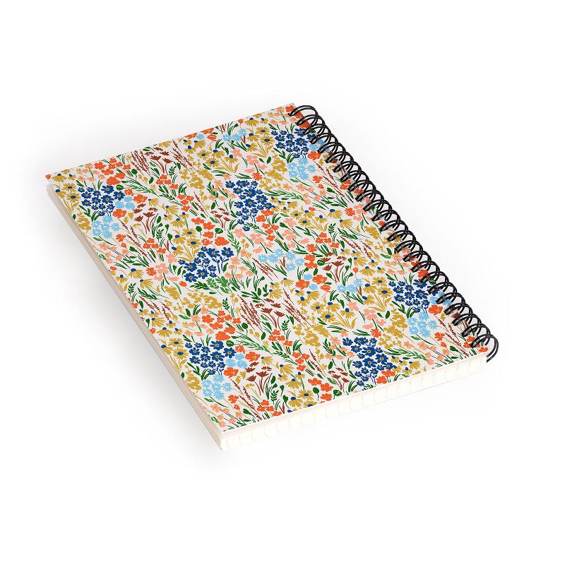 Marta Barragan Camarasa Spring Flowery Meadow Spiral Notebook - Deny Designs