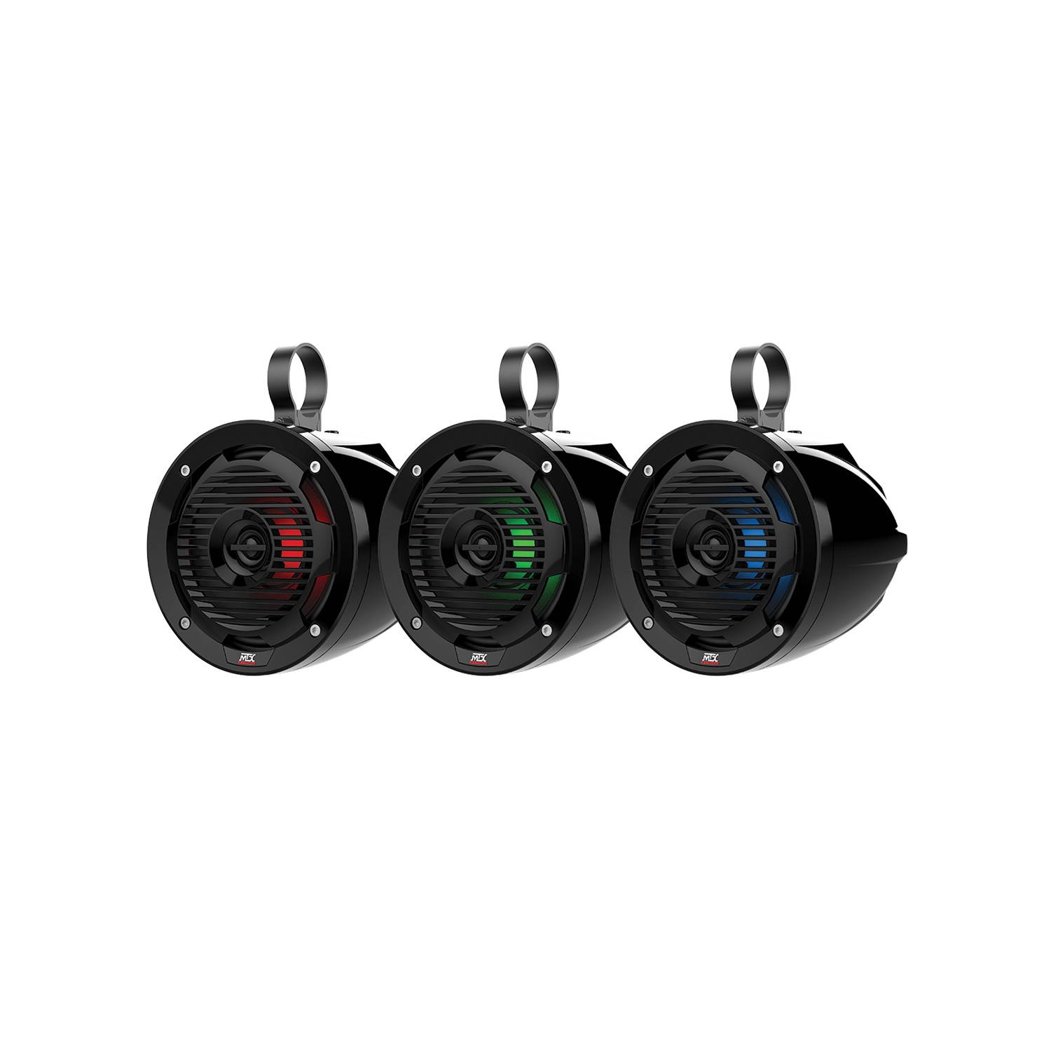 MTX MUD65PL Cage Mount 6.5" Coaxial Speaker Pair w Changeable Color LED