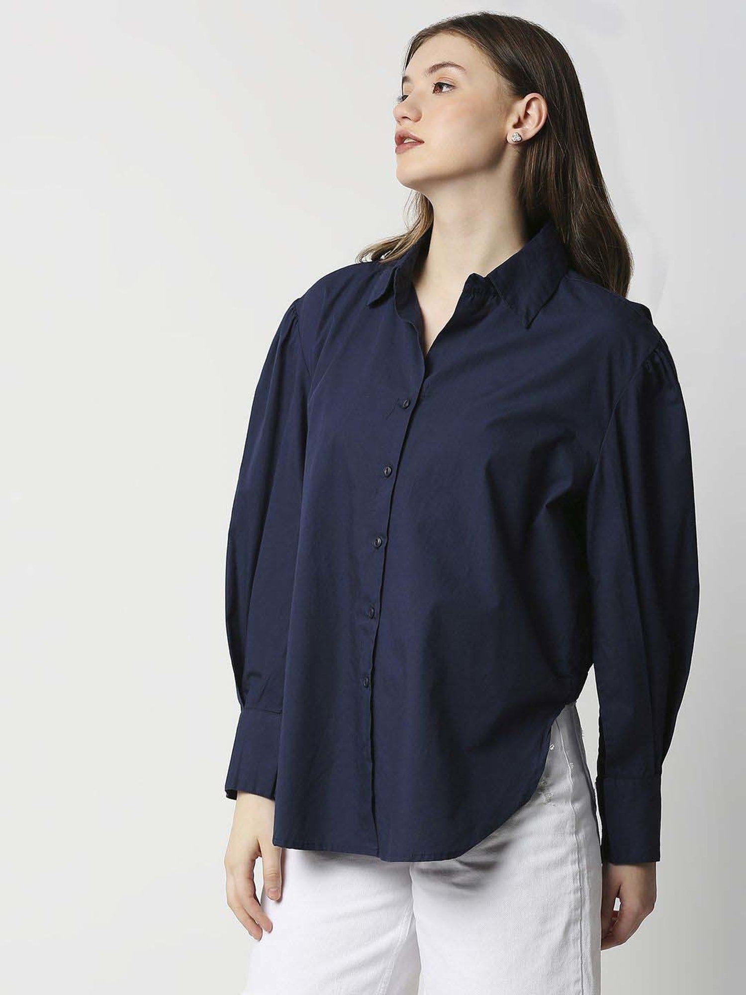 Remanika Navy Pure Cotton Shirt
