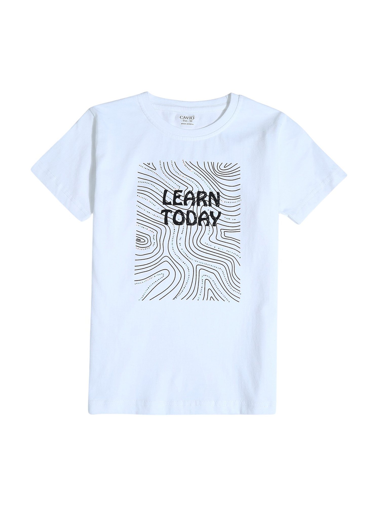 Cavio Kids Violet Printed Full Sleeves T-Shirt With Shrug