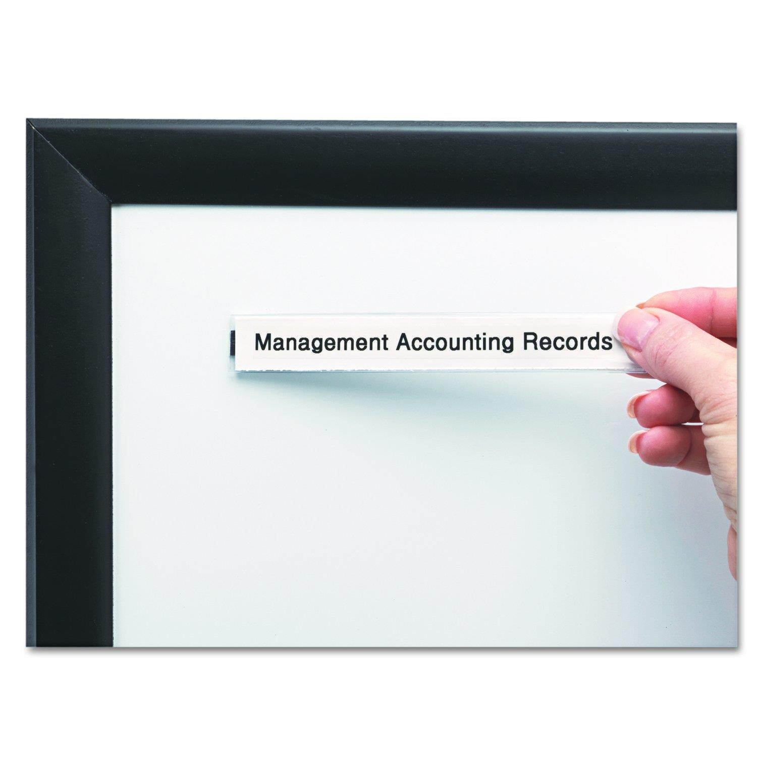 Panter Company PCM12 Clear Magnetic Label Holders, Side Load, 6 x 1/2, Clear (Pack of 10)