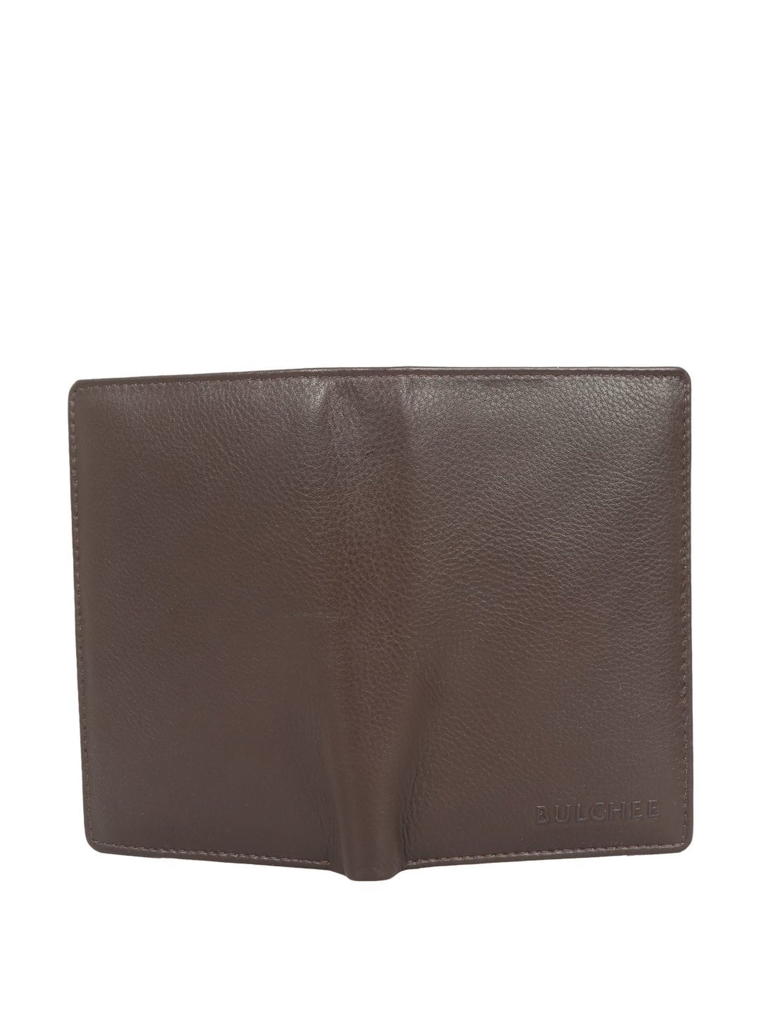 BULCHEE Brown Casual Leather Bi-Fold Wallet for men