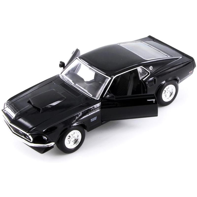 1969 Ford Mustang Boss 429 Black "NEX Models" 1/24 Diecast Model Car by Welly