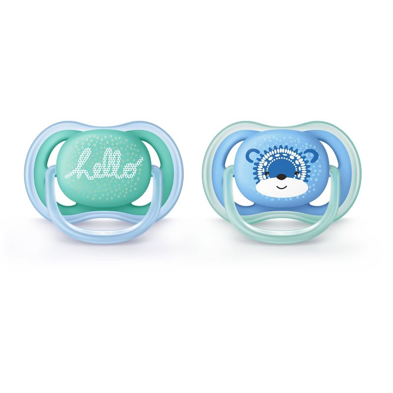 Philips Avent Ultra Air Pacifier 6-18m - Blue/Green - 2pk