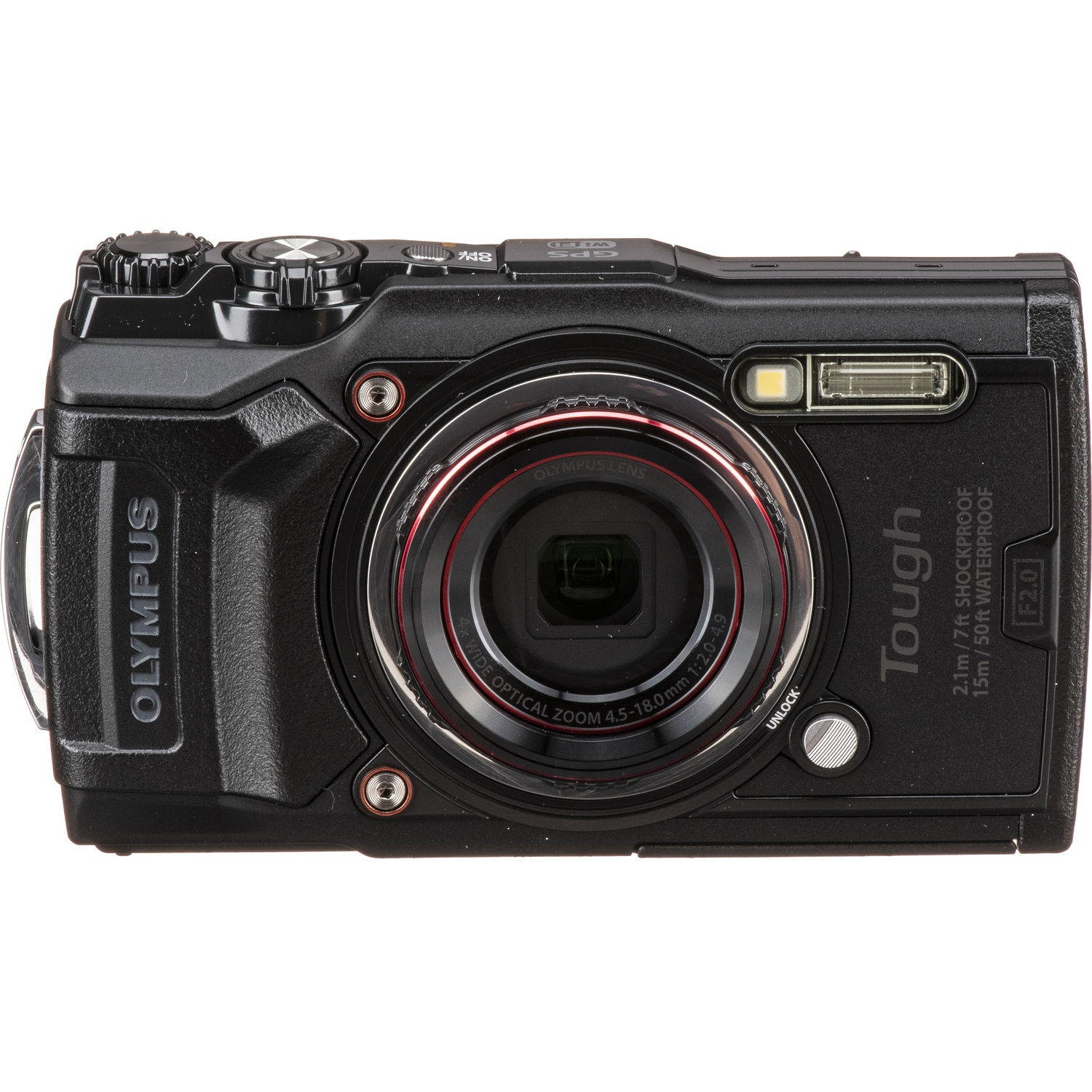 Olympus Tough TG-6 Waterproof Camera, Black (050332192430)