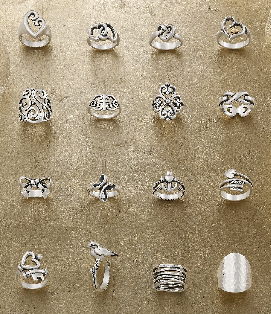 James Avery Linked Hearts Ring