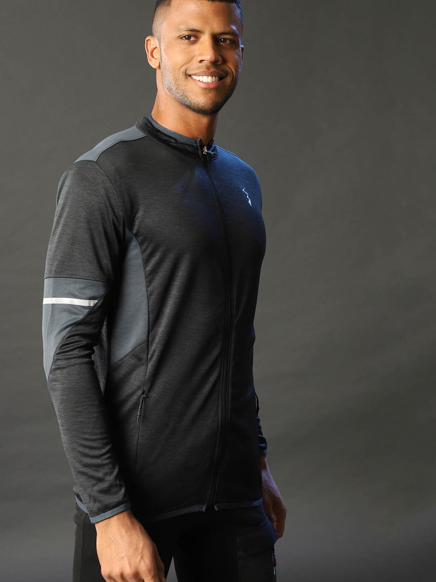 Campus Sutra Charcoal Full Sleeves Jacket