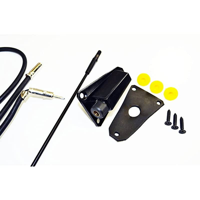 Black Replacement Antenna is Compatible with Jeep CJ (1976-1995) - Jeep Wrangler (1985-1996)