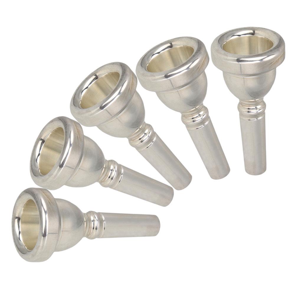 BQLZR Silver Plated Bass Trombone Mouthpiece Musical Instruments Pack of 5
