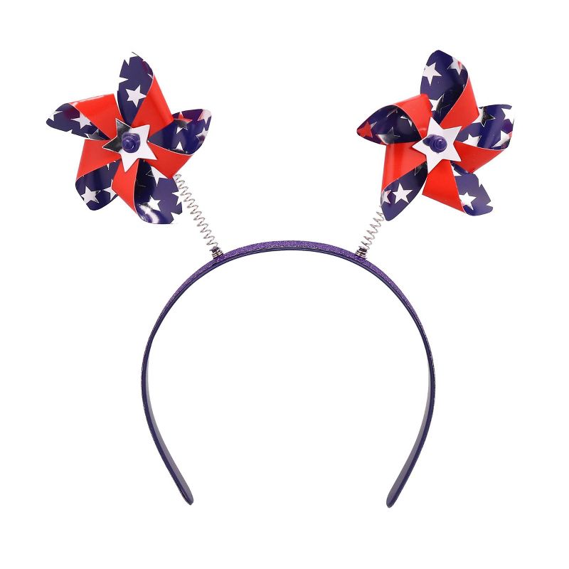 Parade Headband Mini Pinwheels Red White Blue - Sun Squad™