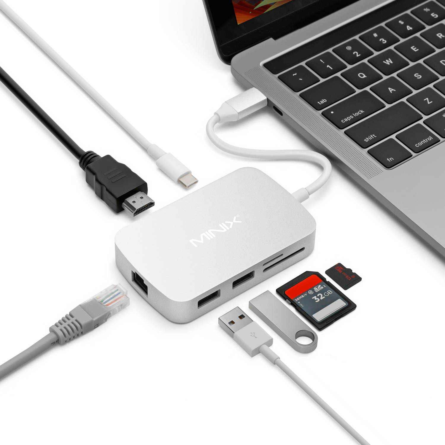MINIX NEO C-X, USB-C Multiport Adapter with HDMI - Rose Gold[10/100Mbps Ethernet] (Compatible with Apple MacBook and MacBook Pro). Sold Directly by MINIX Technology Limited.