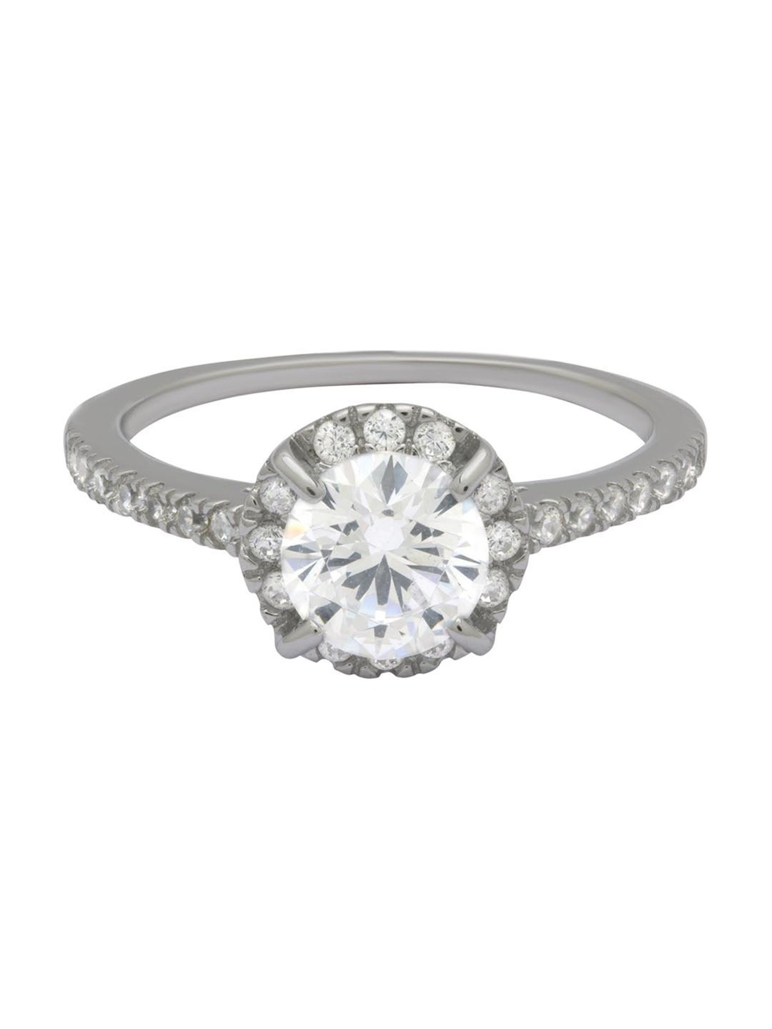 Anayra 92.5 Sterling Silver Sparkling Ring for Women