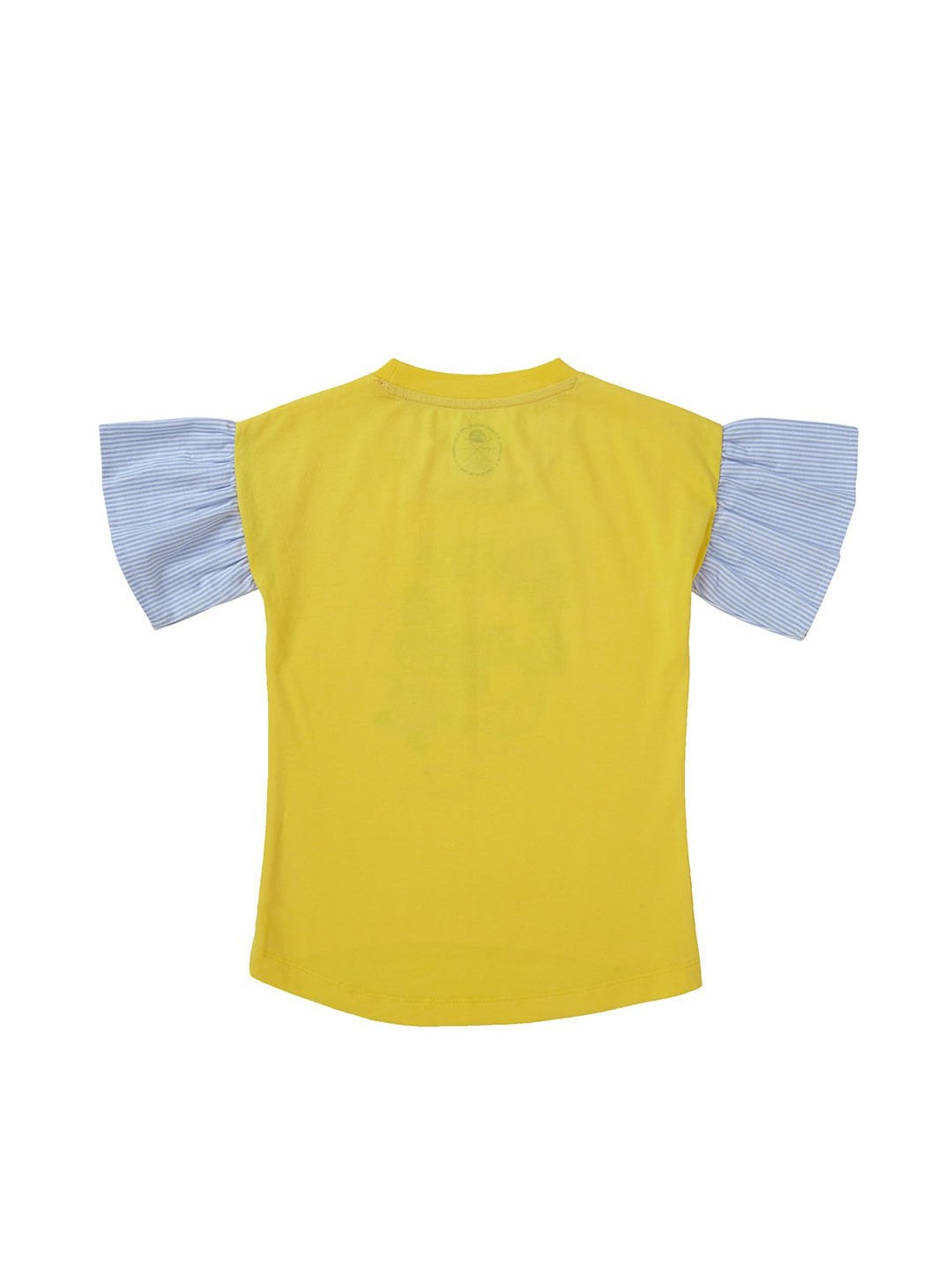 Cub McPaws Kids Yellow Printed  Top