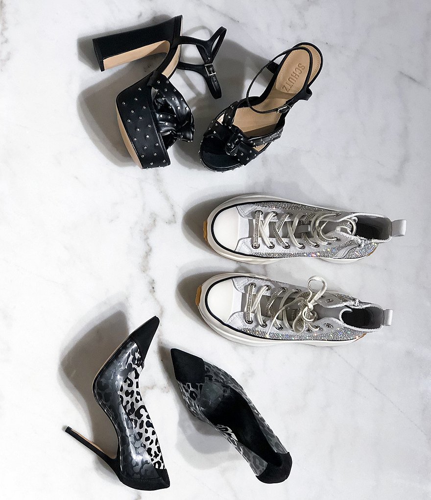 Schutz Bethina Studded Platform Knotted Sandals