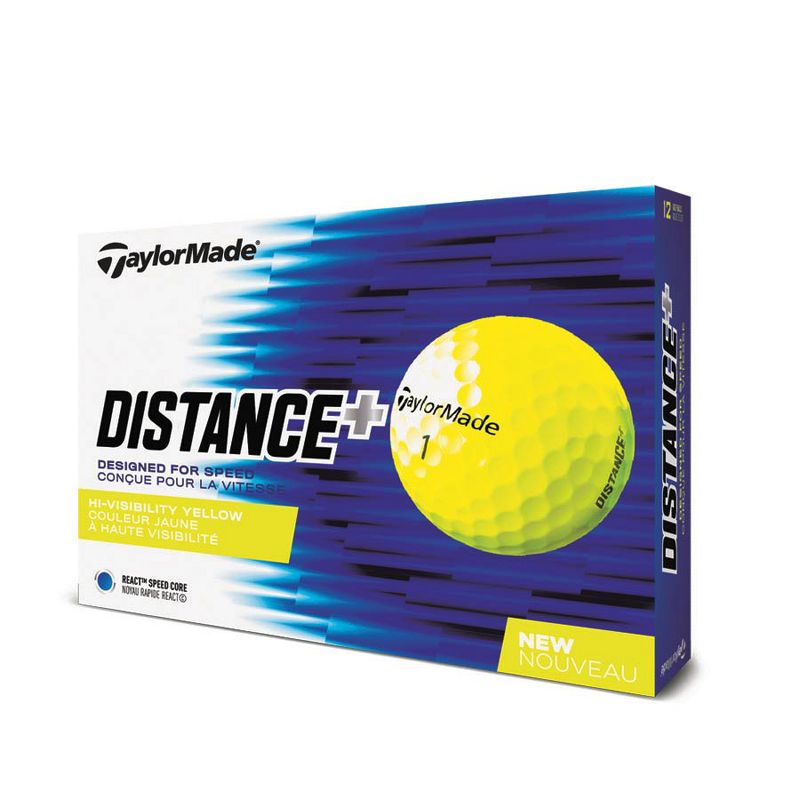 Taylormade Distance + Yellow Dozen Golf Balls