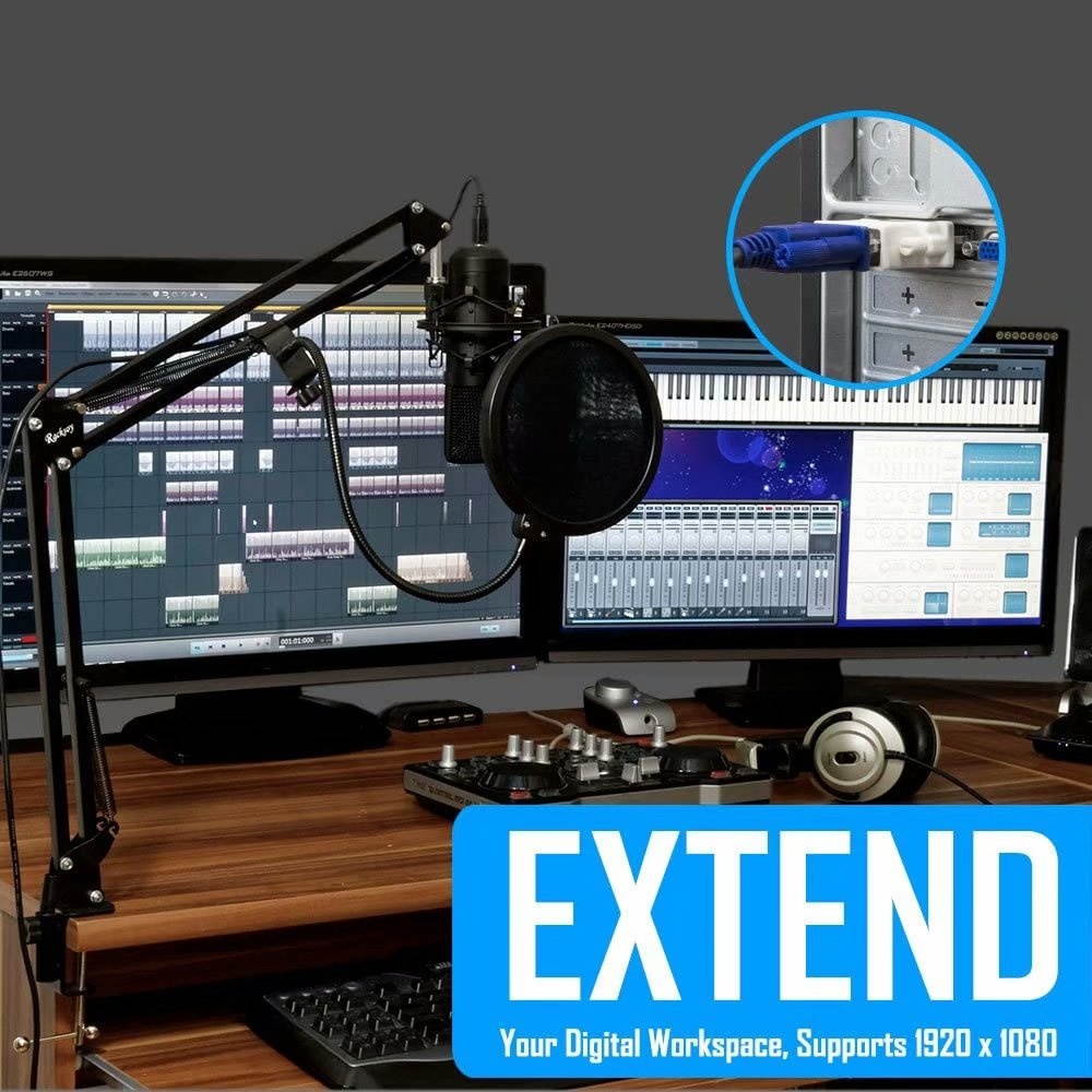 DVI-D 24+1 Male to VGA HD 15 Female Adapter for HDTV, Gaming, Projector, DVD, Laptop, PC, Computers. Convert VGA/SVGA Monitors to DVI, and Supports Hot Plugging of DVI Display Devices(3Pack)