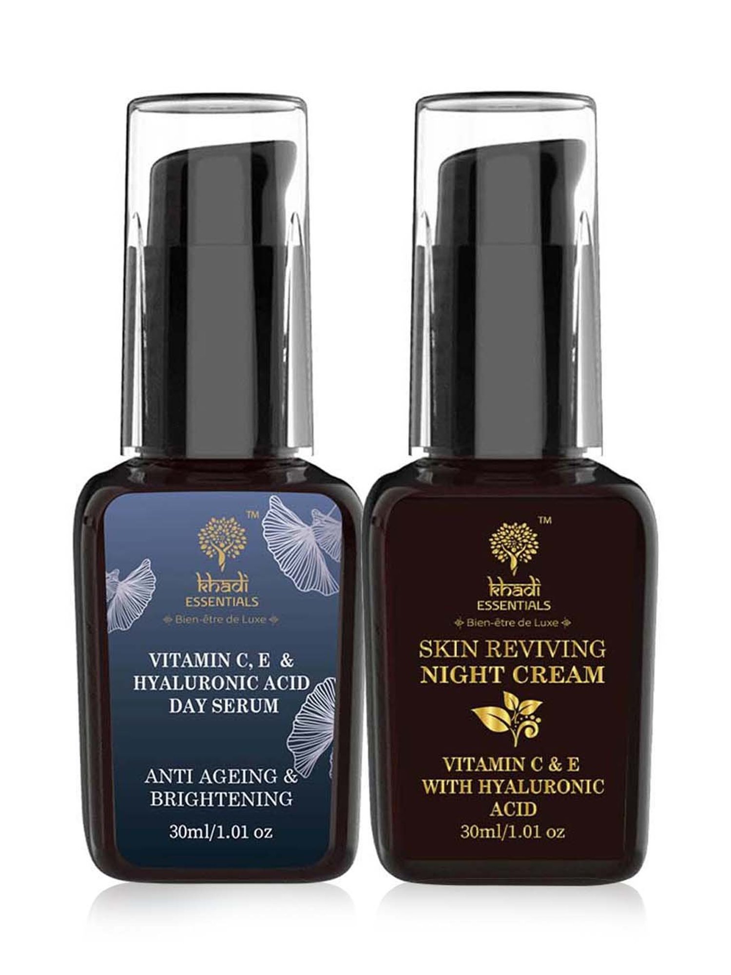 Khadi Essentials Vitamin C Face Serum & Night Cream