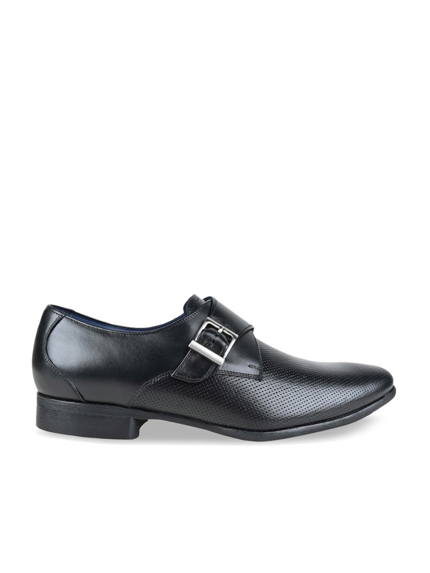 Imperio by Regal Men's Black Monk Shoes