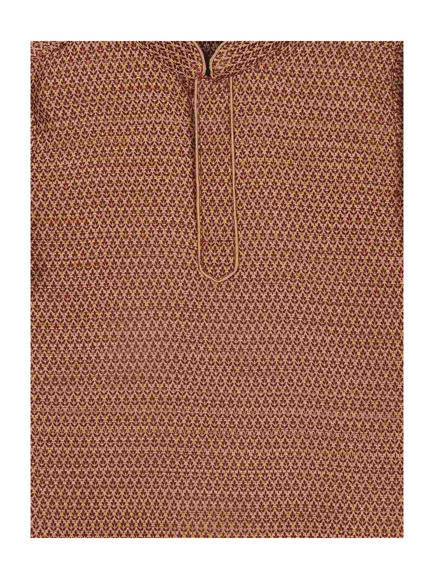 VASTRAMAY Kids Pink & White Floral Print Kurta Set