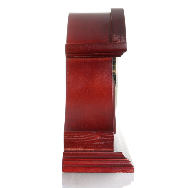 Bedford Redwood Mantel Clock with Chime