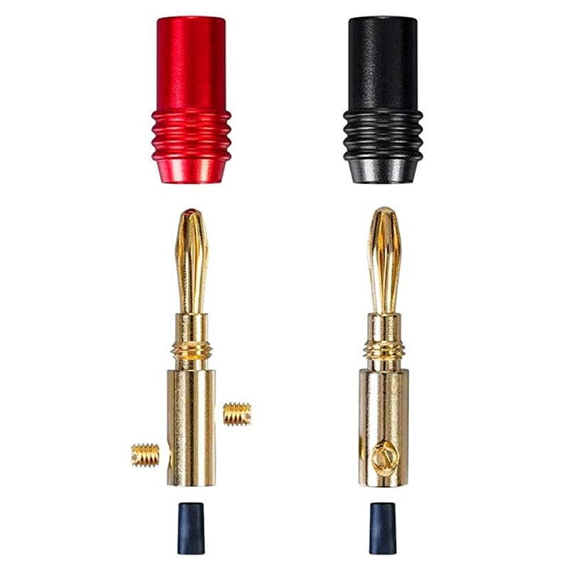 10 Pair Affinity Series 24k Gold Speaker Banana Plug