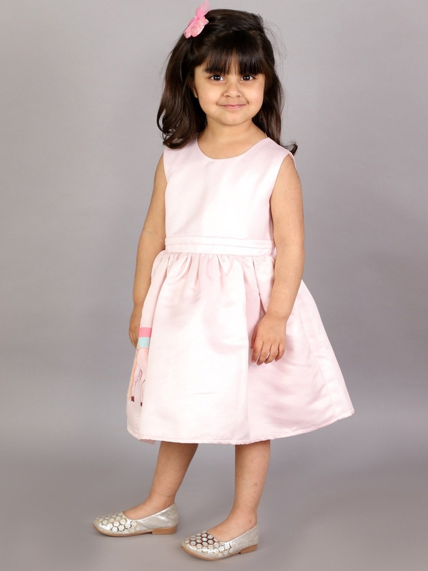 KidsDew Pink Digital Print Casual Dress