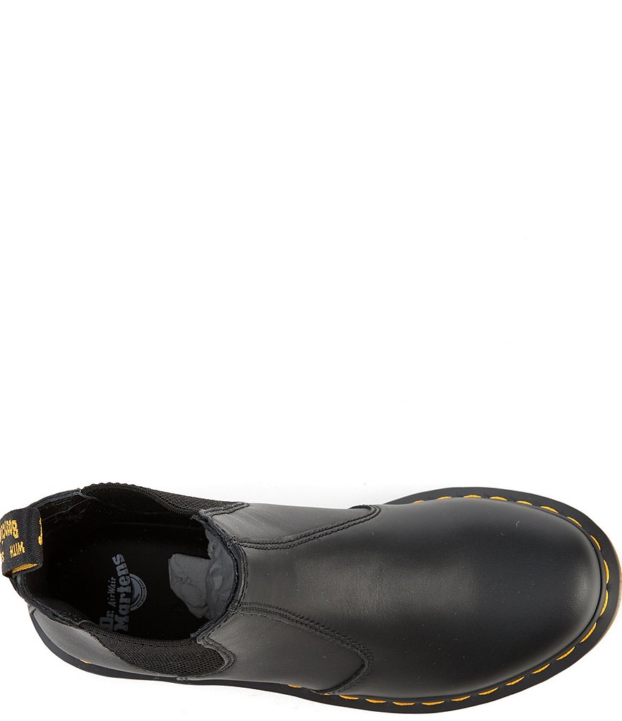 Dr. Martens Women's 2976 Nappa Leather Block Heel Lug Sole Chelsea Booties