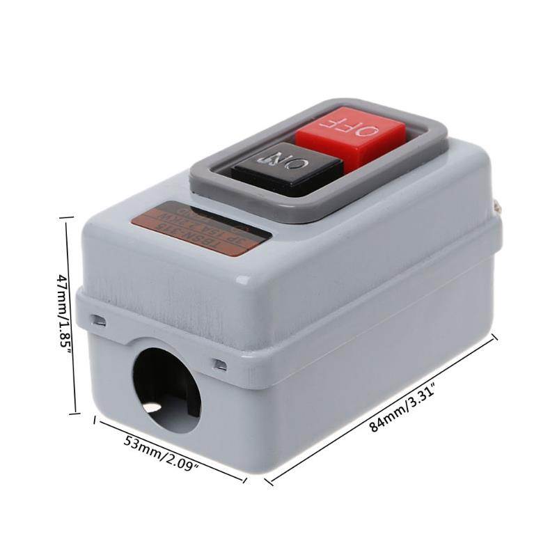 TBSN-315 AC 380V 15A 2.2KW ON/OFF 3 Phase Self-Locking Power Push Button Switch