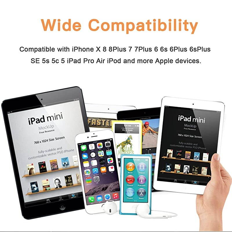 Charger Lightning Cable 3Pack 3ft 6ft 10ft MFi Certified USB Cable Nylon Braided Fast Charging Cord Compatible with 12 SE 11 Pro X Xs Max XR 8 7 6 Plus Mini iPad iPod Pro Gray