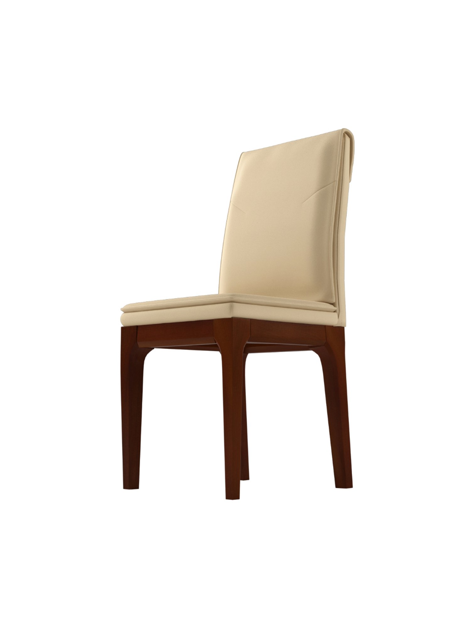 Godrej Interio Terrene Beige Wood Dining Chair (Set of 2)
